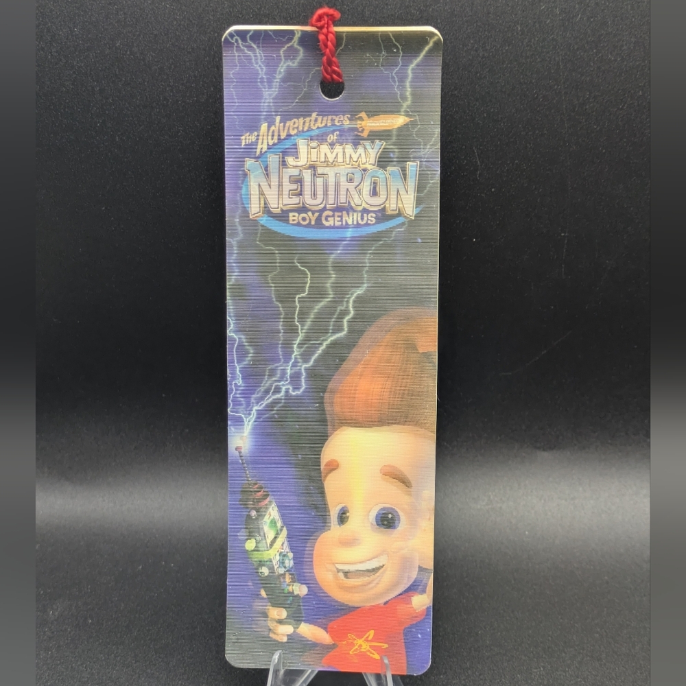 Vintage 2002 Adventures Jimmy Neutron Boy Genius Nickelodeon Lenticular Bookmark